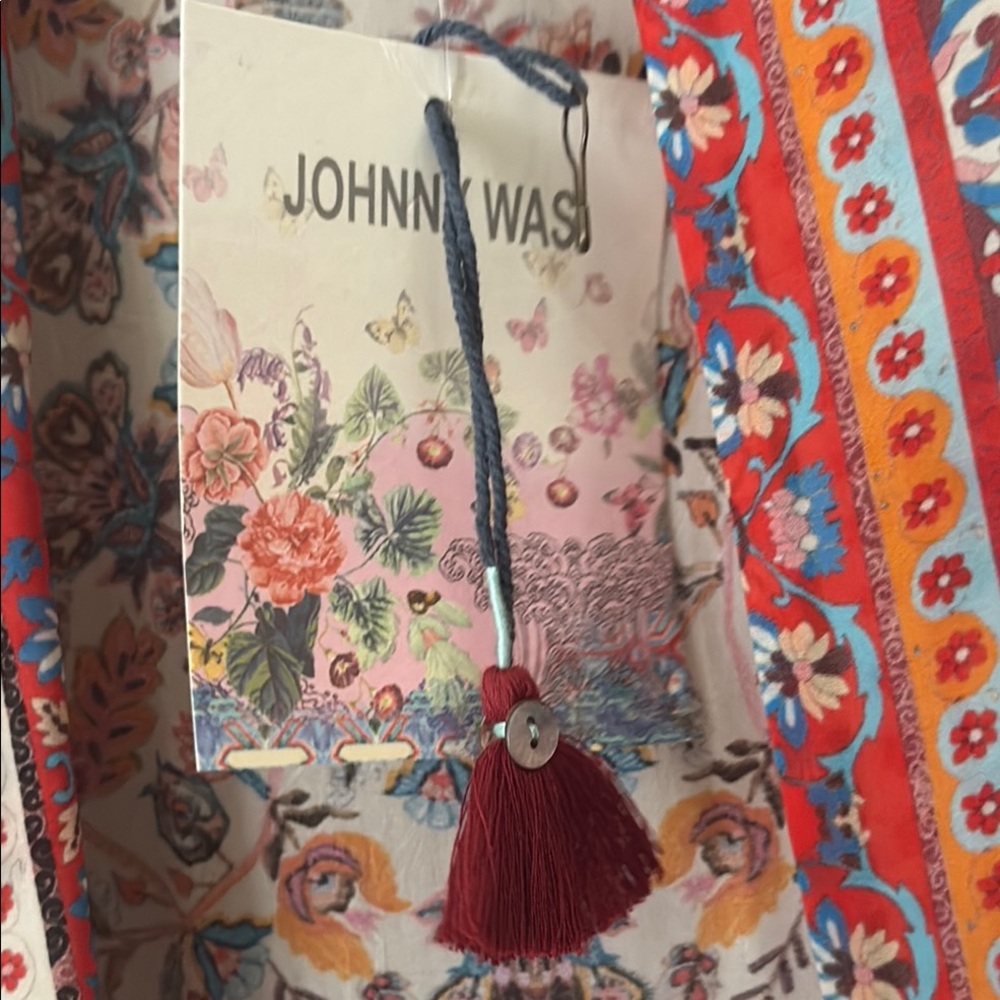 Johnny Was Betmo Embroidered Colorful Bohemian Kimono Size 2X Brand New With Tag - Picture 4 of 11